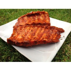 Costillas adobadas BBQ